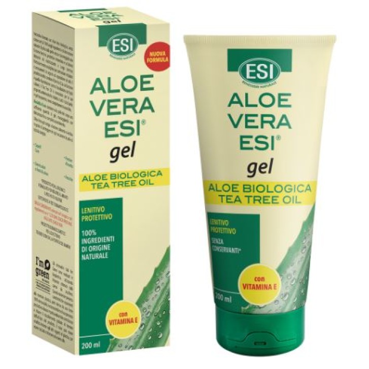 Esi Aloe Vera Gel Vitamina E Tea Tree Oil Confezione 200 Ml