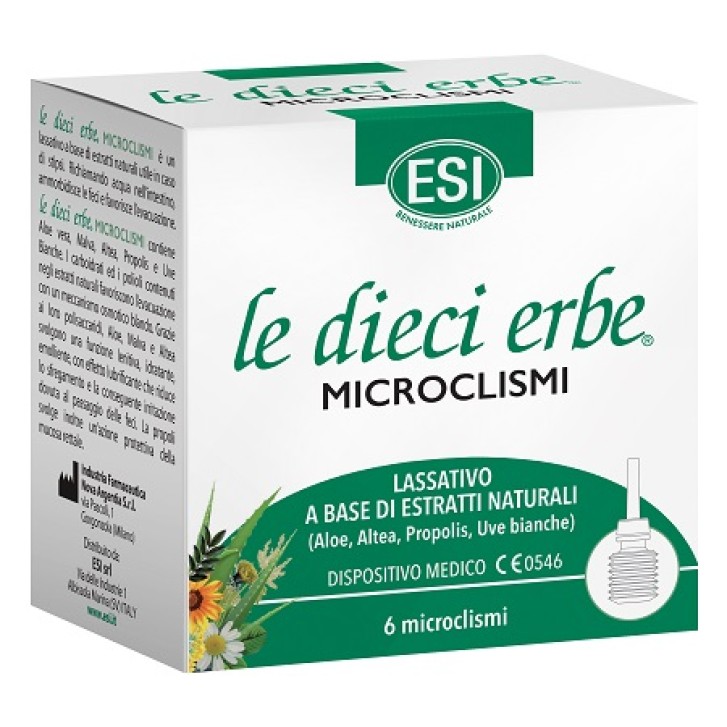 Esi Le dieci erbe Microclismi lassativi 6 pezzi **