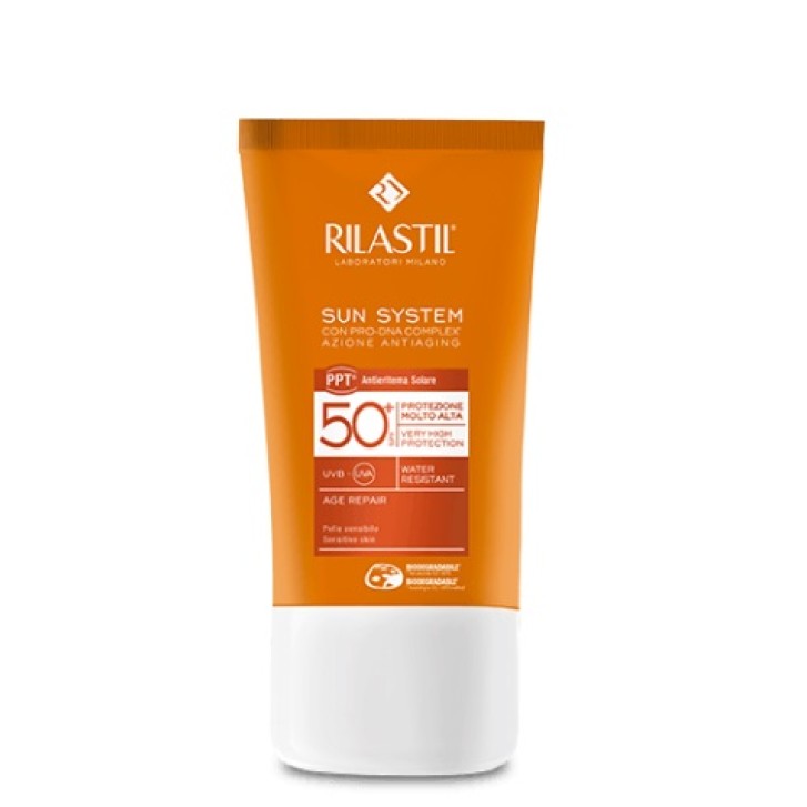 Rilastil Sun System Age Repair Protezione Solare Viso Anti-Invecchiamento SPF 50+ 40 ml