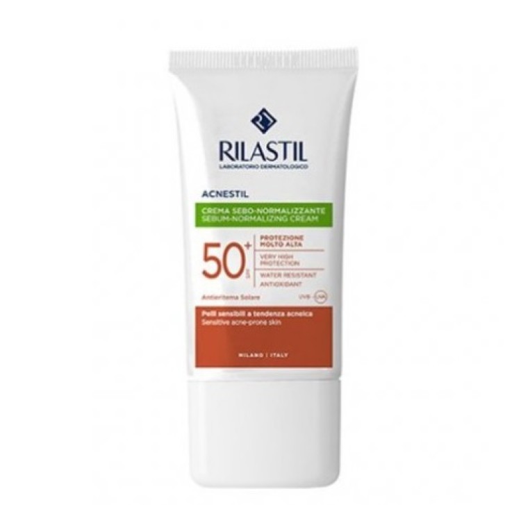 Rilastil Sun System Acnestil Spf 50+ Crema Solare Viso Sebo-Normalizzante 40 ml