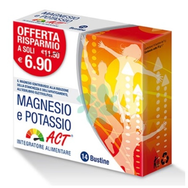 ACT Integratore Magnesio Potassio 14 Bustine