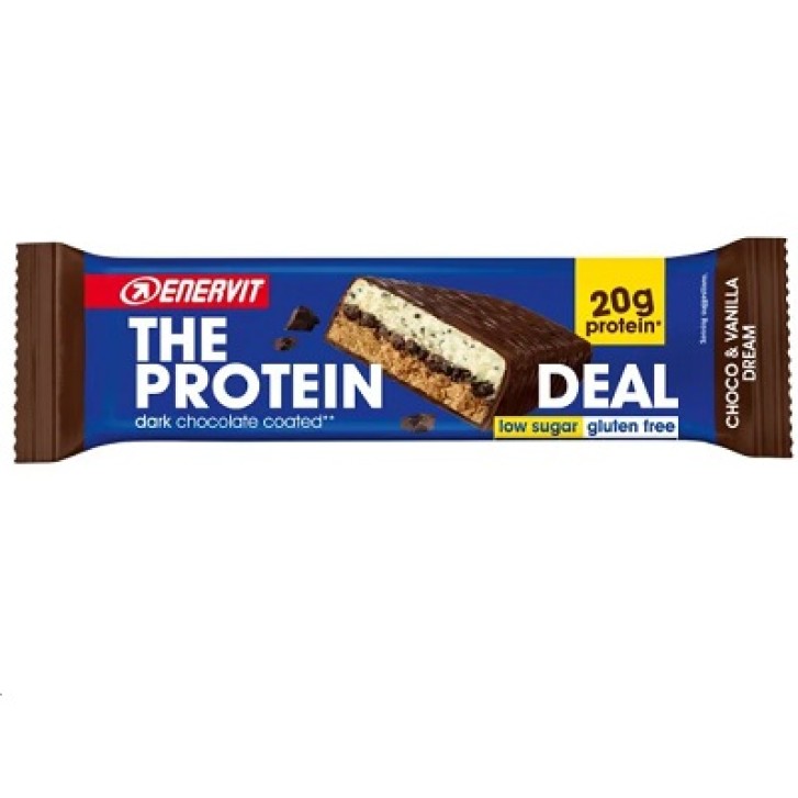 Enervit The PROTEIN DEAL barretta proteica cioccolato e vaniglia 55 gr