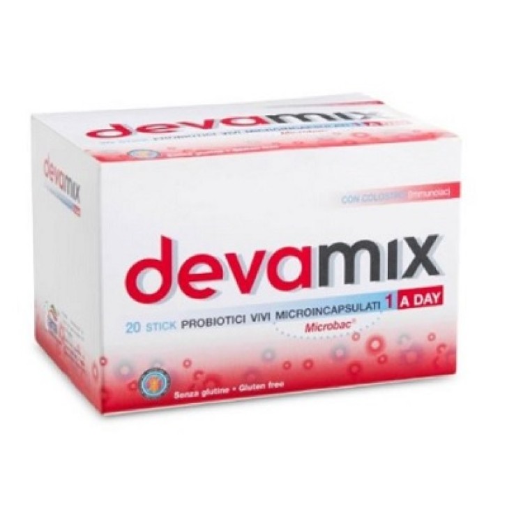 Devamix integratore per l'equilibrio della flora intestinale 20 stick