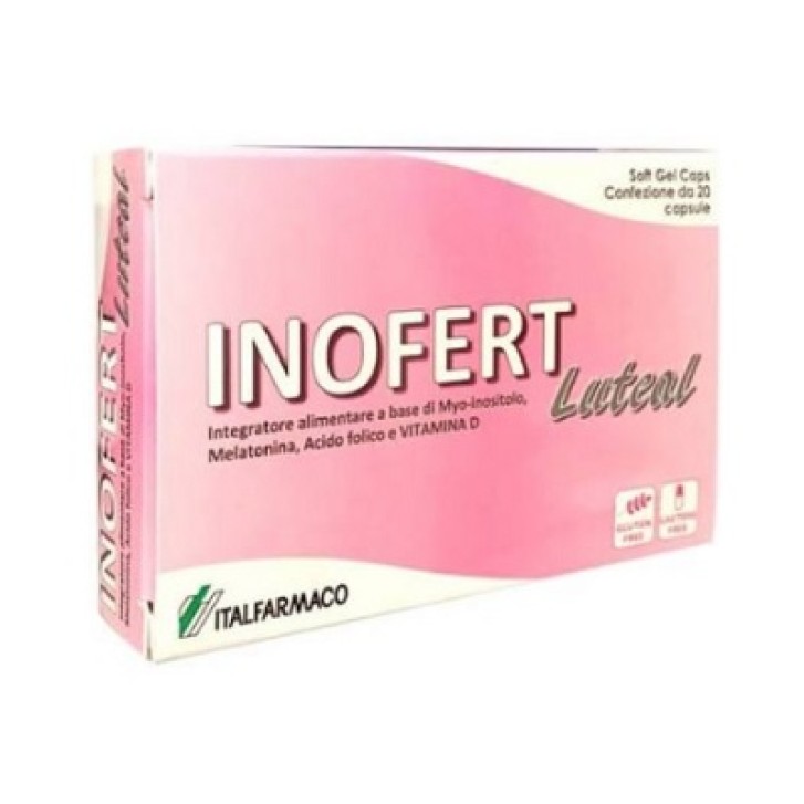 Inofert Luteal Soft Gel Integratore per le ovaie 20 Compresse