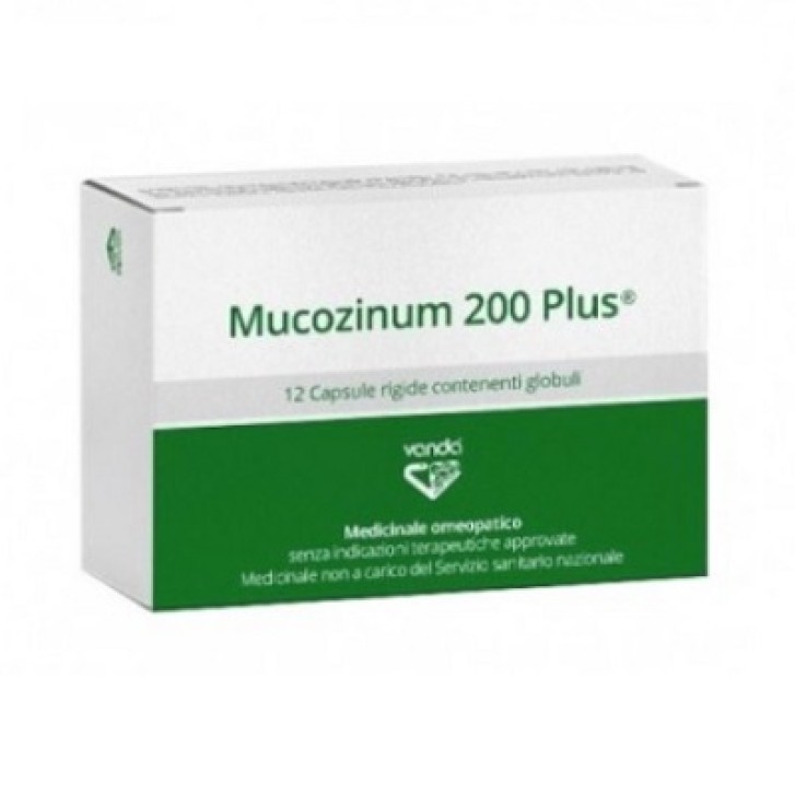 Mucozinum 200 Plus rimedio omeopatico 12 capsule