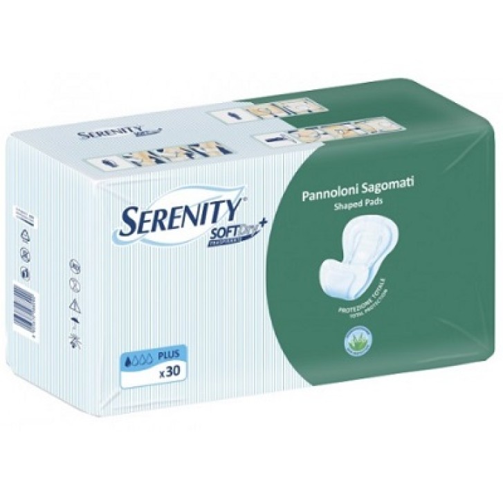 Serenity Soft Dry Pannolone Sagomato Aloe Plus 30 Pezzi