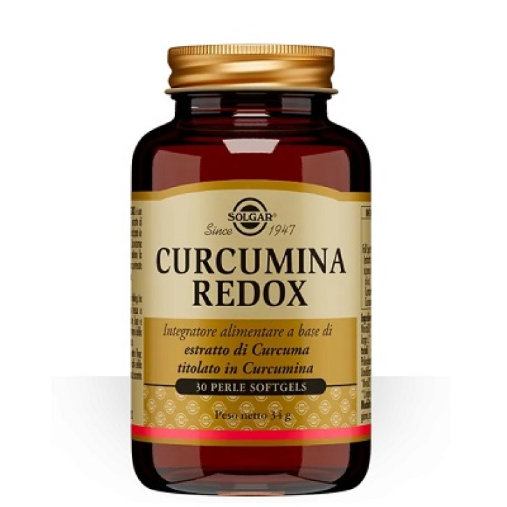 Solgar Curcumina Redox integratore di curcuma 30 perle