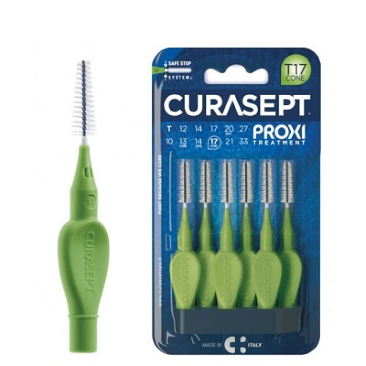 Curasept Proxi Prevention T17 Cone Scovolini verdi 6 Pezzi