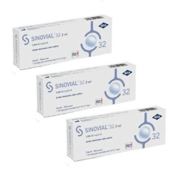 Sinovial 32 Siringa per liquido sinoviale 3 Pezzi da 2 Ml