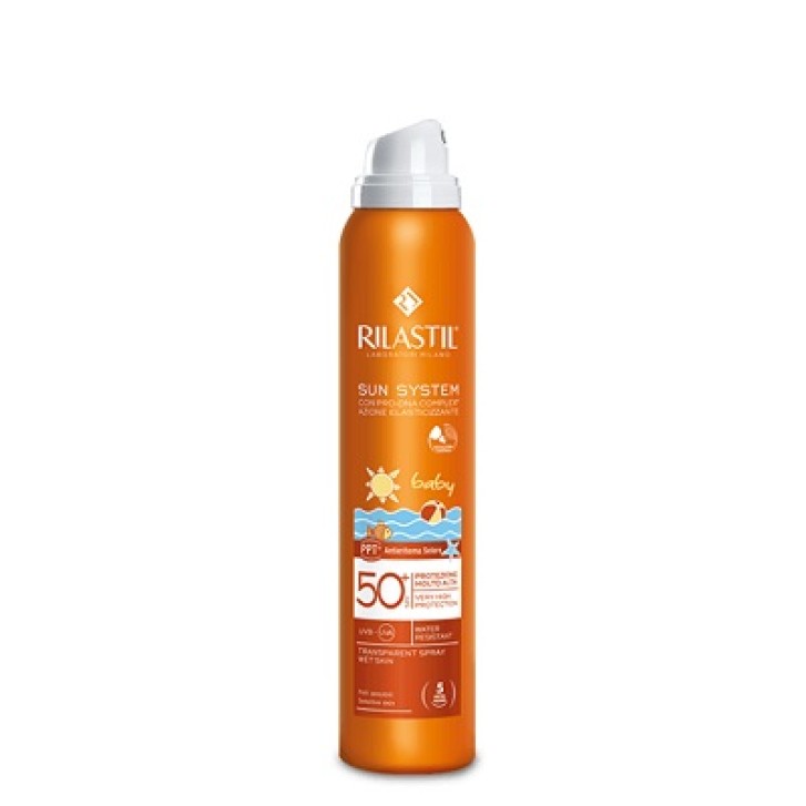 Rilastil Sun System Baby Transparent Spray Protezione Solare SPF 50+ 200 ml