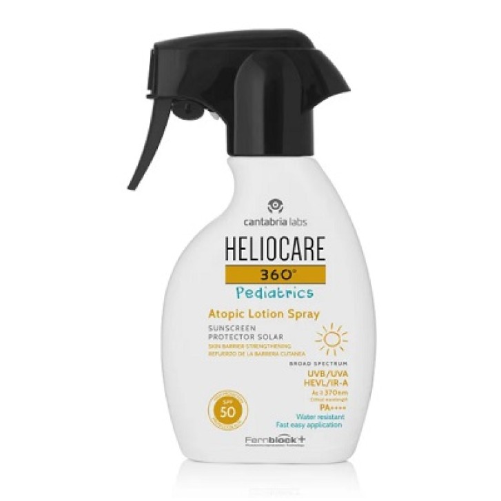 Heliocare 360 Pediatric Atopic Lotion Protezione solare spray SPF 50 250 ml