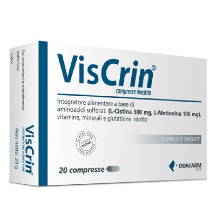 Viscrin integratore per unghie e capelli 20 compresse