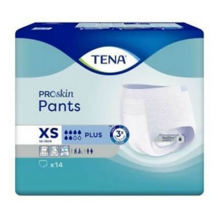 Tena Pants Plus mutandina assorbente taglia XS 14 pezzi