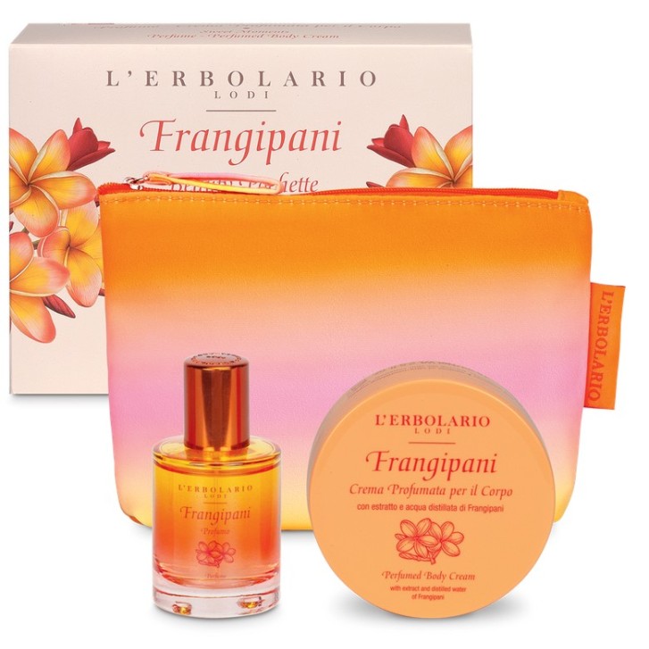 FRANGIPANI BEAUTY POCHETTE DOLCI ATTIMI 1 PROFUMO 30 ML + 1CREMA PROFUMATA CORPO 75 ML EDIZIONE LIMITATA