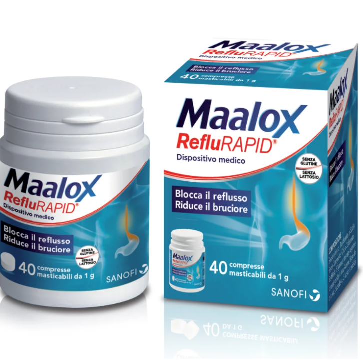 MAALOX REFLURAPID 40CPR MAST