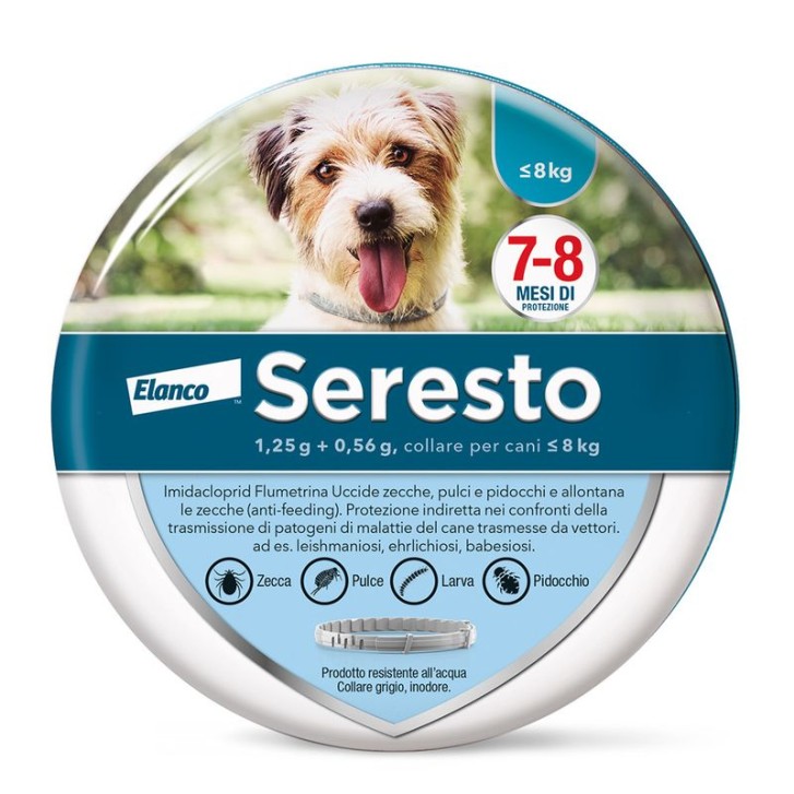 SERESTO collare CANI 1,25+0,56G per cani 1-8KG