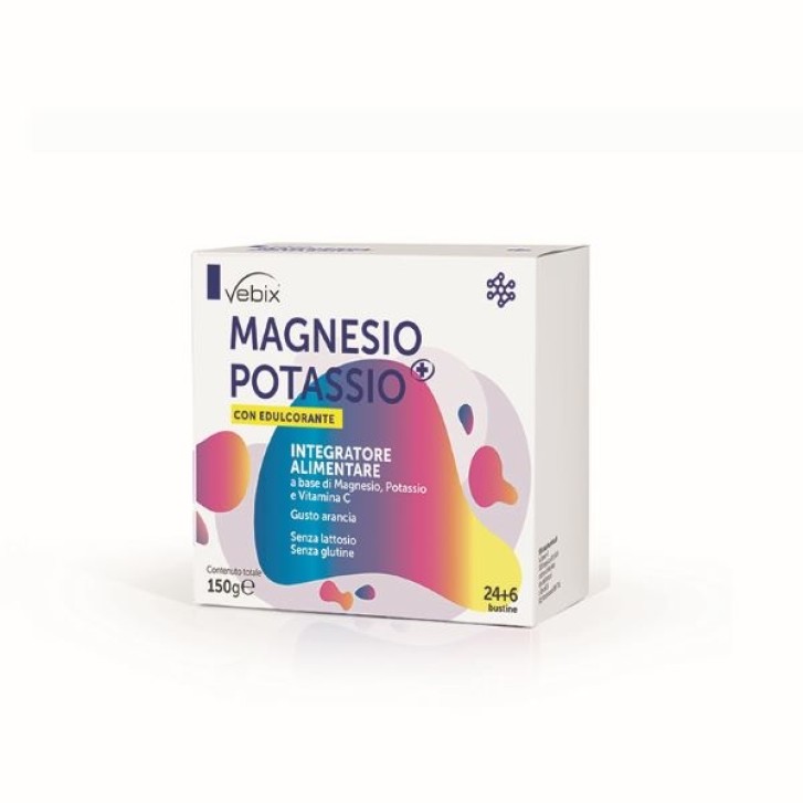 VEBIX MAGNESIO POTASSIO + con edulcorante 36 BUSTE 5 gr