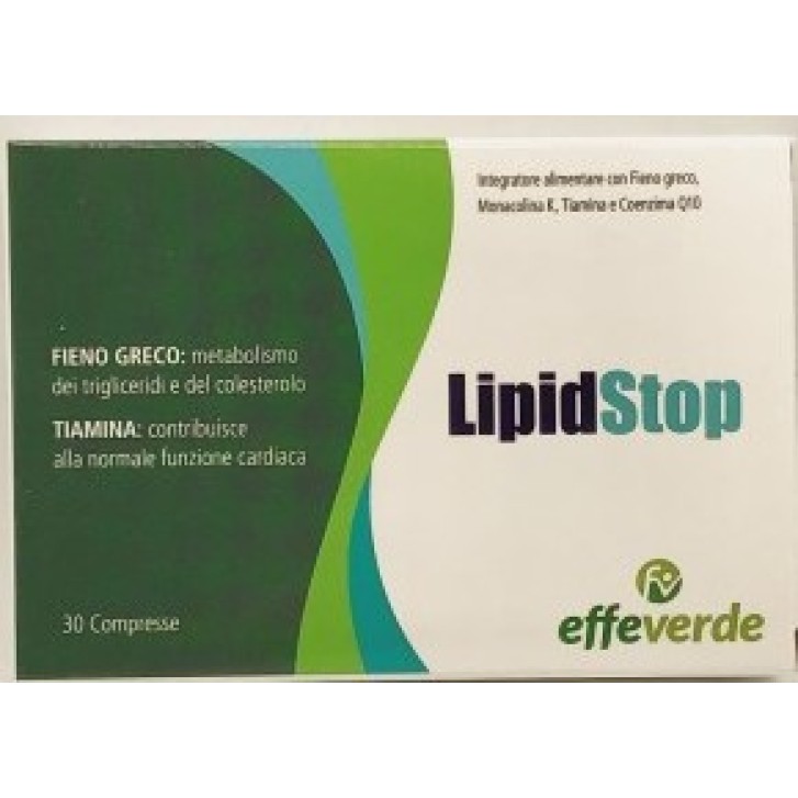 LIPIDSTOP integratore alimentare per il colesterolo a base di riso rosso fermentato 30 compresse