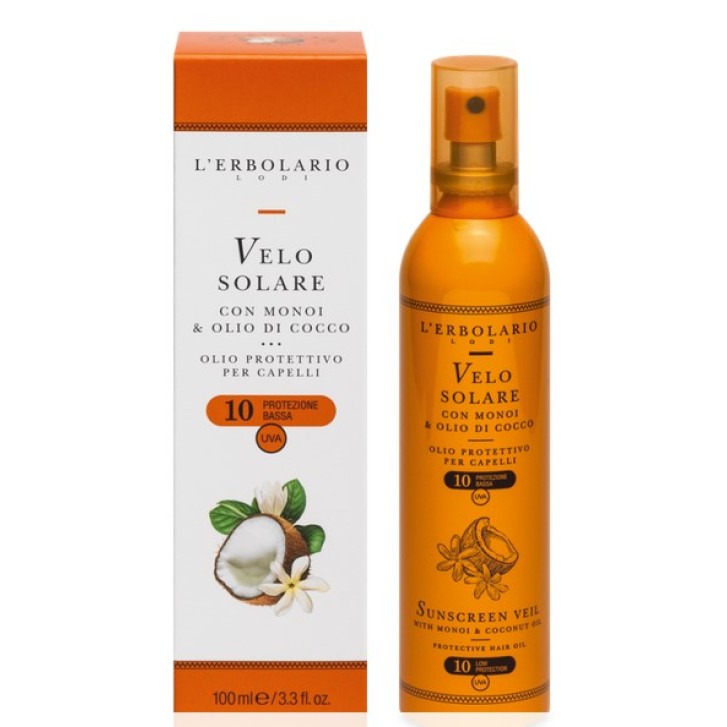 VELO SOLARE MONOI OLIO COCCO Erbolario SPF10