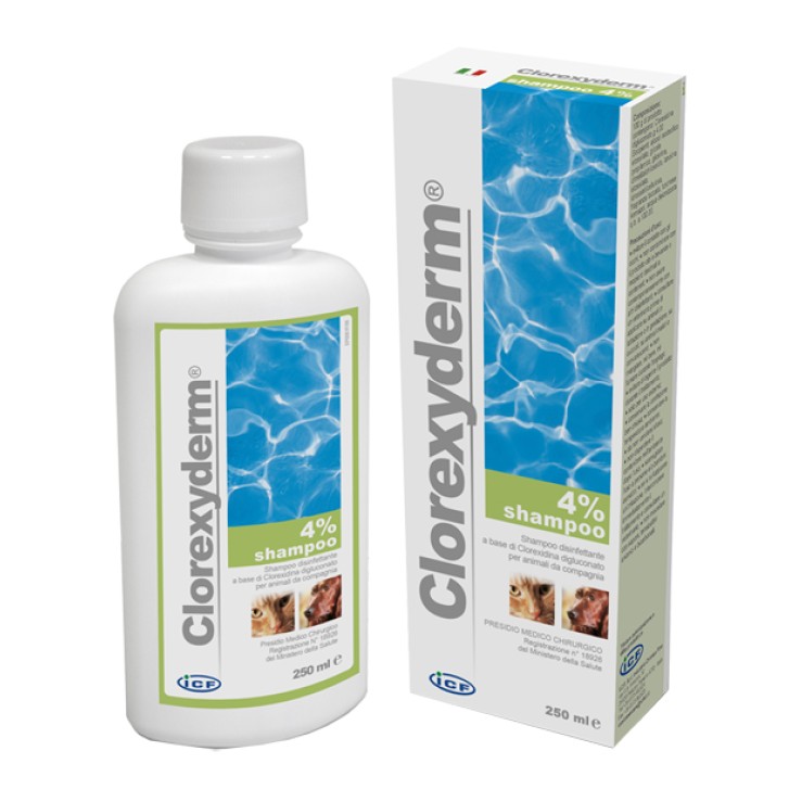 CLOREXYDERM SHAMPOO 4% 250ML VET