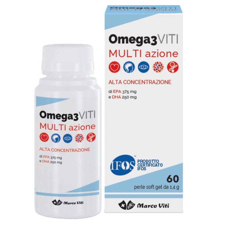 OMEGA3 VITI MULTIAZIONE 60 perle integratore alimentare