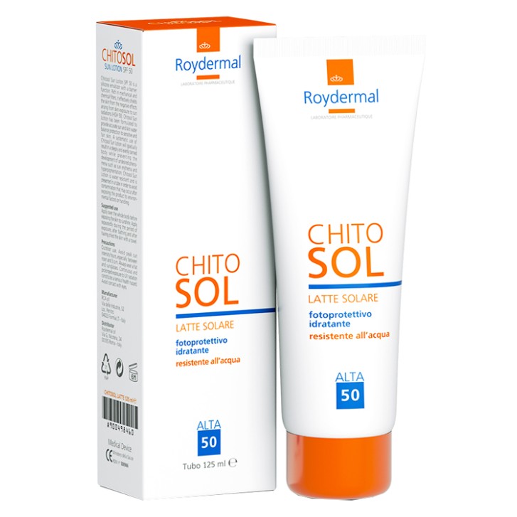 CHITOSOL LATTE SOLARE FP 50 TUBO 125 ML