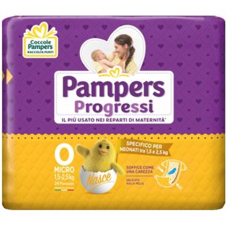 PAMPERS MICRO PANNOLINI PER BAMBINI 24 PEZZI