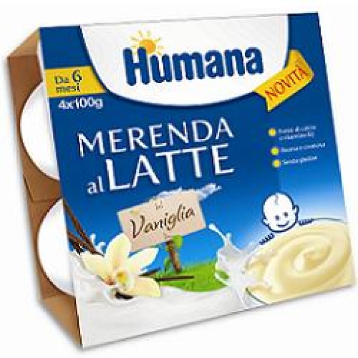 HUMANA MERENDA VANIGLIA 4X100G