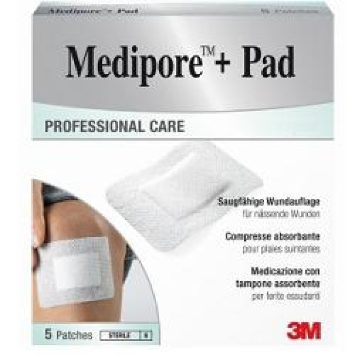 MEDIPORE+PAD MED 10X15CM 5PZ