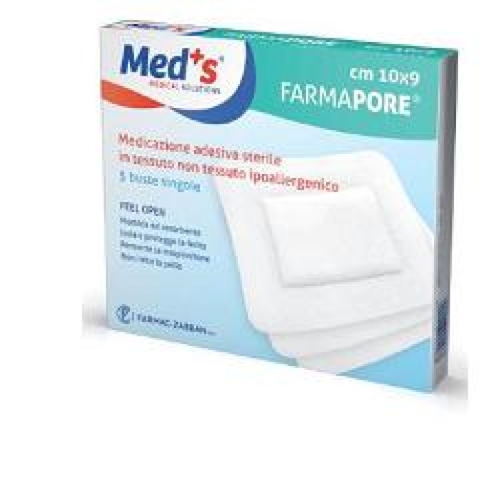 MEDS PORE MEDICAZIONE ADESIVA 10X12 CM 5 PEZZI