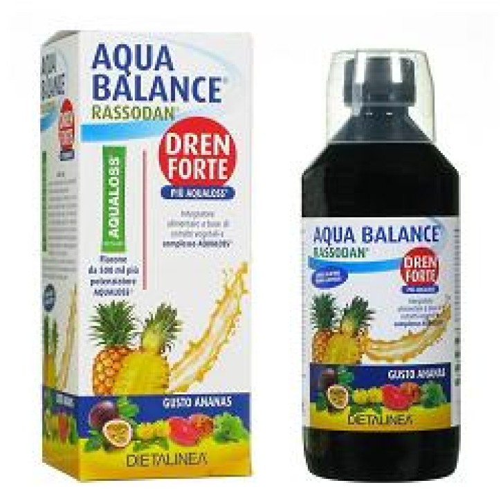 AQUA BALANCE RASSODAN DREN FORTE GUSTO ANANAS 500 ML DIETALINEA + AQUALOSS 2,8 G