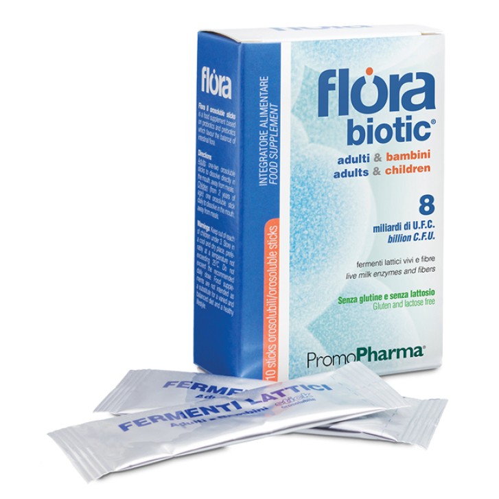 FLORA 8 10 STICK OROSOLUBILI ADULTI E BAMBINI