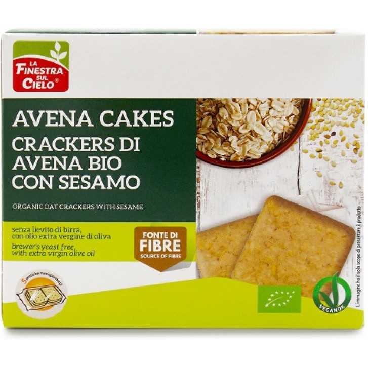 CRACKERS AVENA SESAMO250G BIO