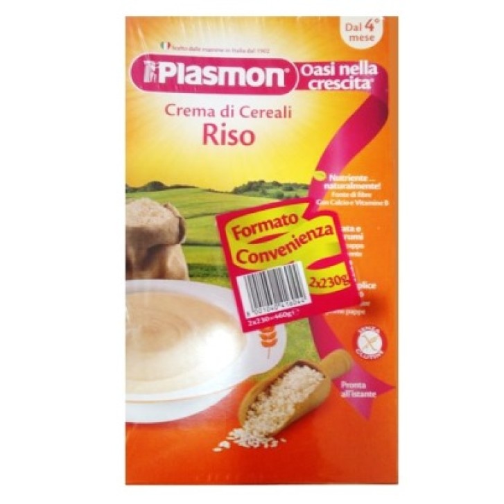 PLASMON CEREALI CREMA DI RISO E MAIS 2 X 230 G