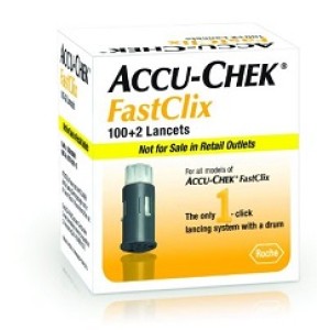 ACCU-CHEK FASTCLIX 100 + 2 pezzi lancette pungidito