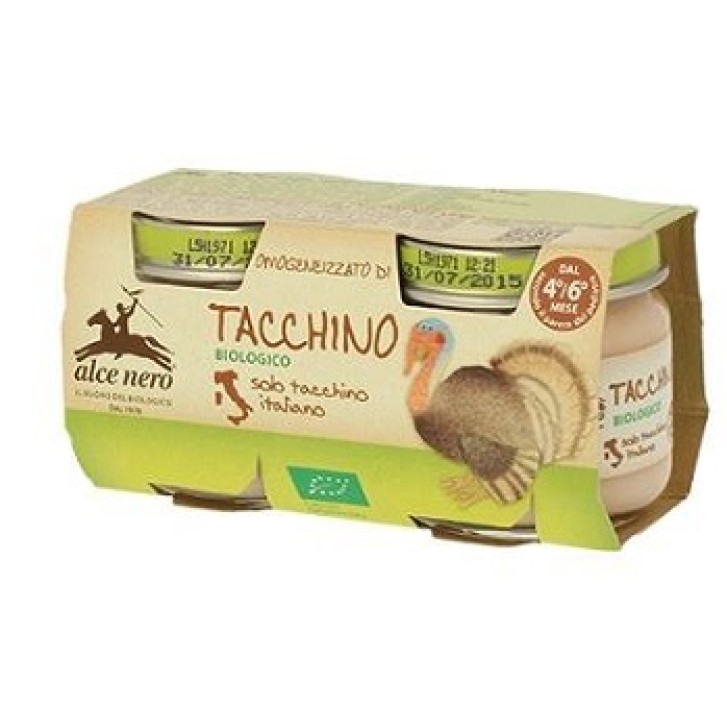 OMOGENEIZ TACCHINO BIO 2X80G ALC