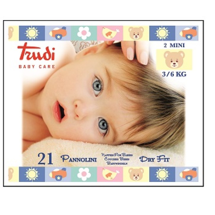 TRUDI BABY CARE PANNOLINI DRY FIT MINI 3/6 KG 21 PEZZI