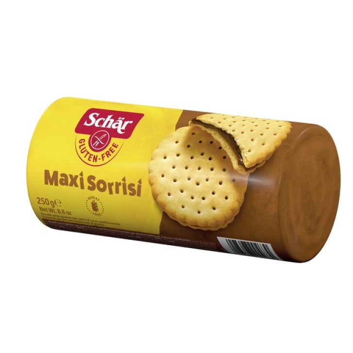 SCHAR MAXI SORRISI BISCOTTI CON CREMA AL CACAO 250 G