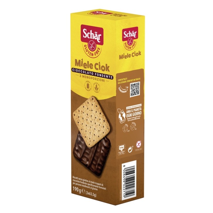 SCHAR-BISCOTTI MIELE CIOK 190G