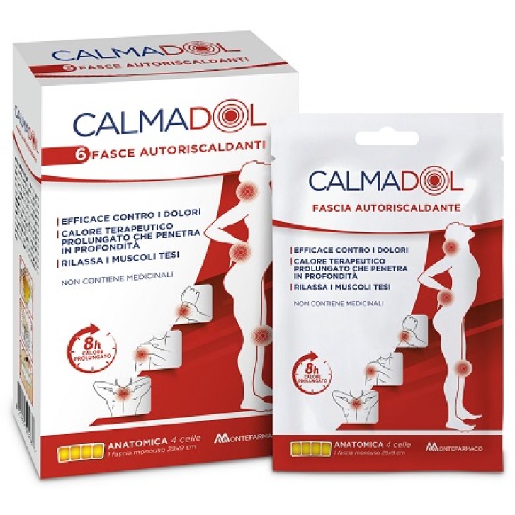 CALMADOL fascia adesiva riscaldante 6 pezzi