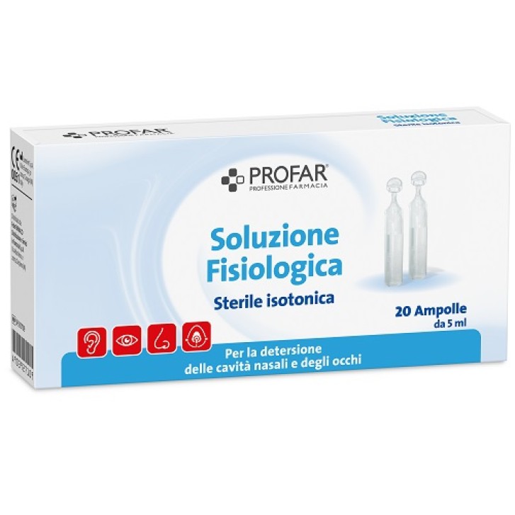 SOLUZIONE FISIOLOGICA STERILE ISOTONICA PROFAR 20 AMPOLLE DA5 ML