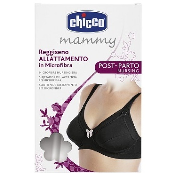 CHICCO MAMMY REGGISENO MICROFIBRA ALLATTAMENTO NERO 5C