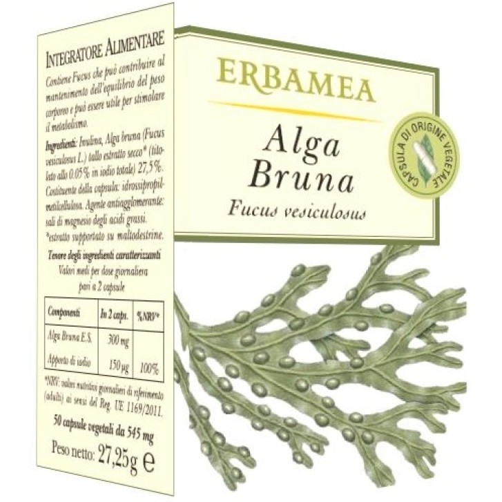 ALGA BRUNA integratore fucus 50 capsule ERBAMEA