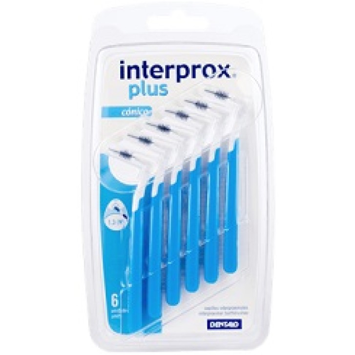 INTERPROX PLUS CONICO BLU  6PZ