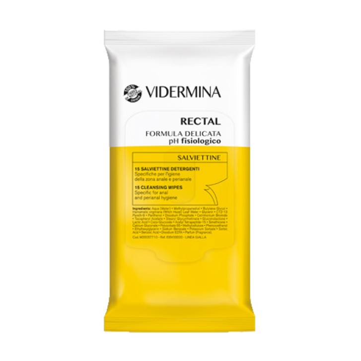 VIDERMINA RECTAL SALVIETTE 15PZ