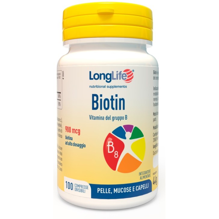 LONGLIFE BIOTIN 900MCG 100CPR