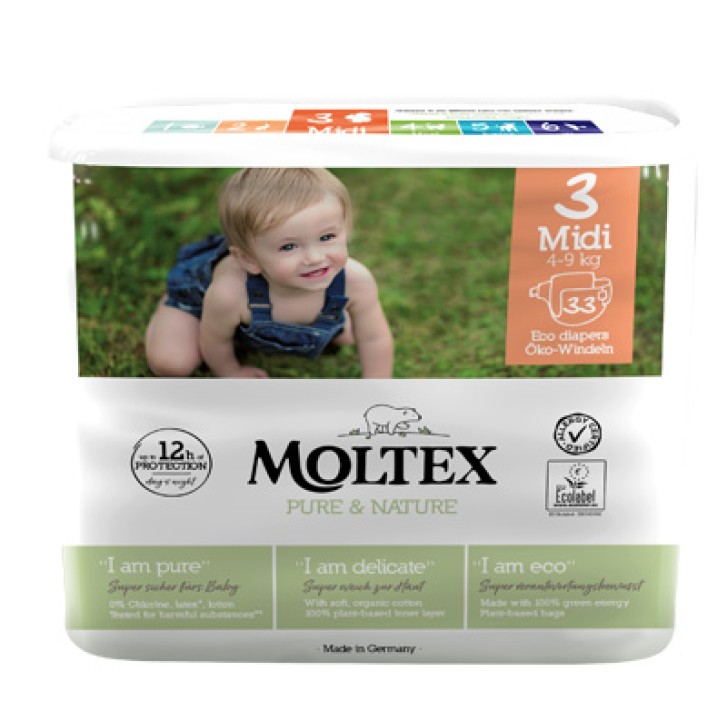 MOLTEX PURE&NATURE T3 MD 4-9KG