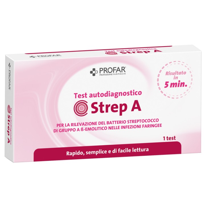 TEST autodiagnostico per STREPTOCOCCO A  1 pezzo PROFAR 