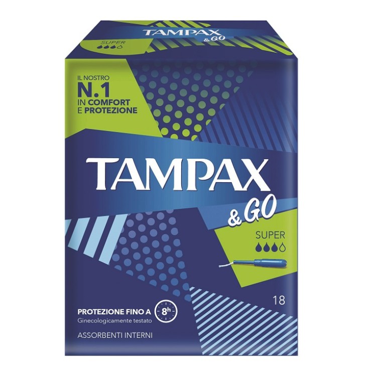 TAMPAX &ampGO SUPER 18PZ 8423