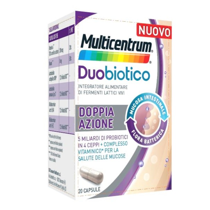 MULTICENTRUM DUOBIOTICO 20 CAPSULE